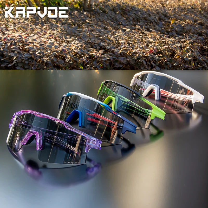 Lentes de sol fotocromáticos UV 400 para actividades al aire libre.