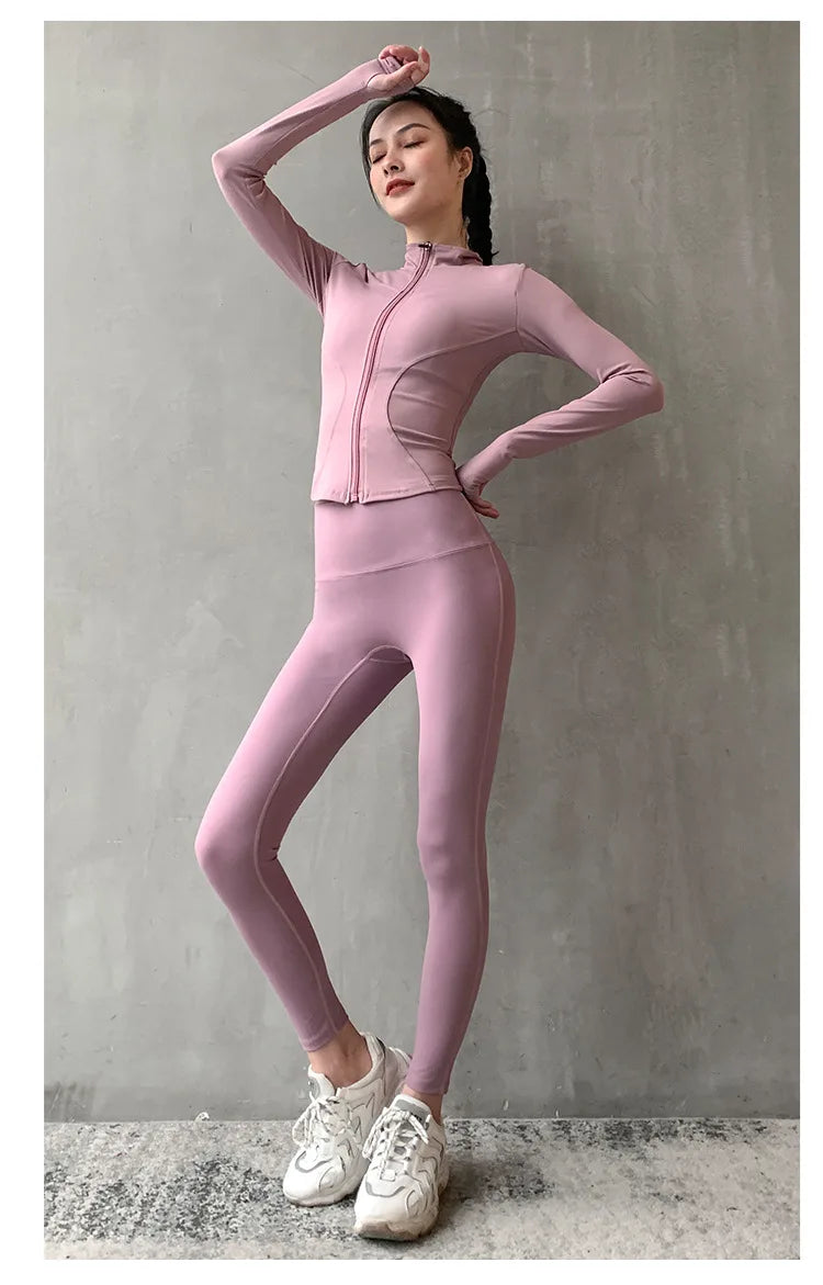 Chaqueta deportiva con cierre para mujer
