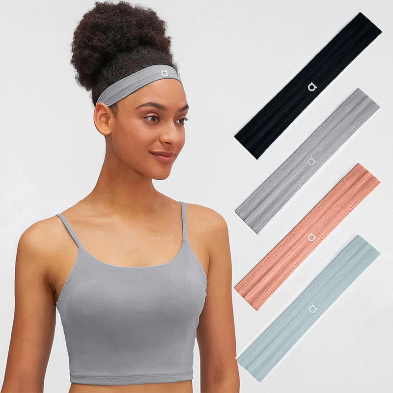 Bandas elásticas para el cabello para yoga, diademas deportivas para mujeres