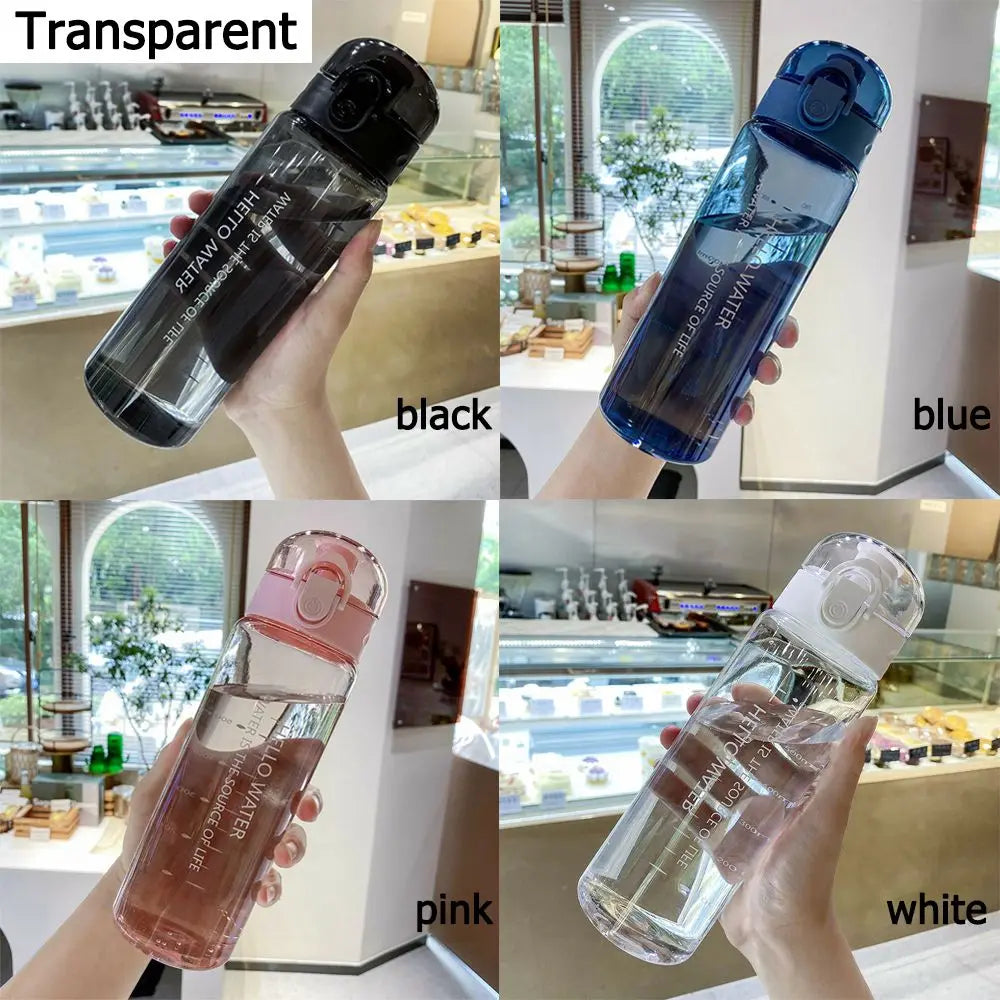 Botella para agua transparente de 780 ml, para training a prueba de fugas.