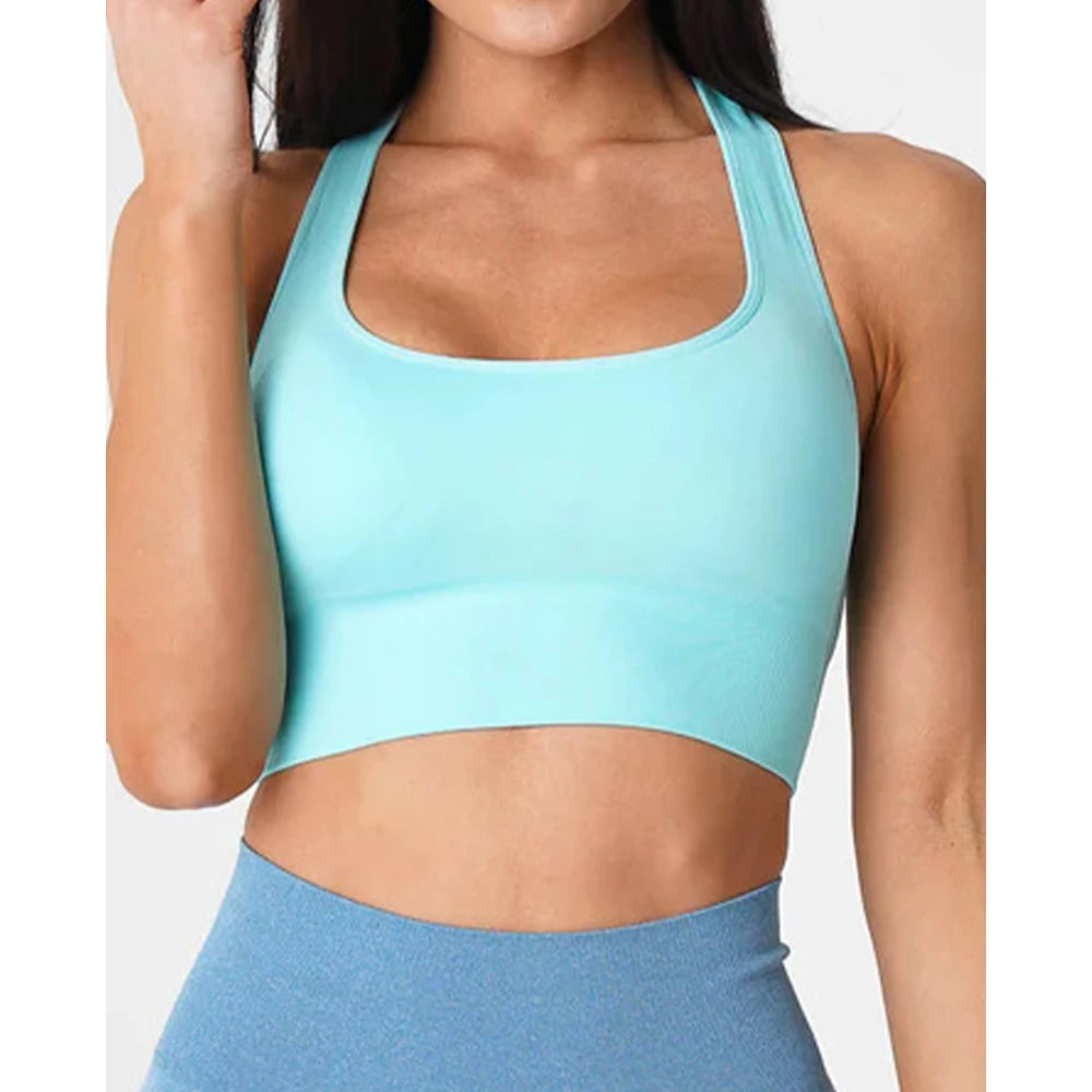 Top para Mujer Fitness elástico para cualquier actividad deportiva.