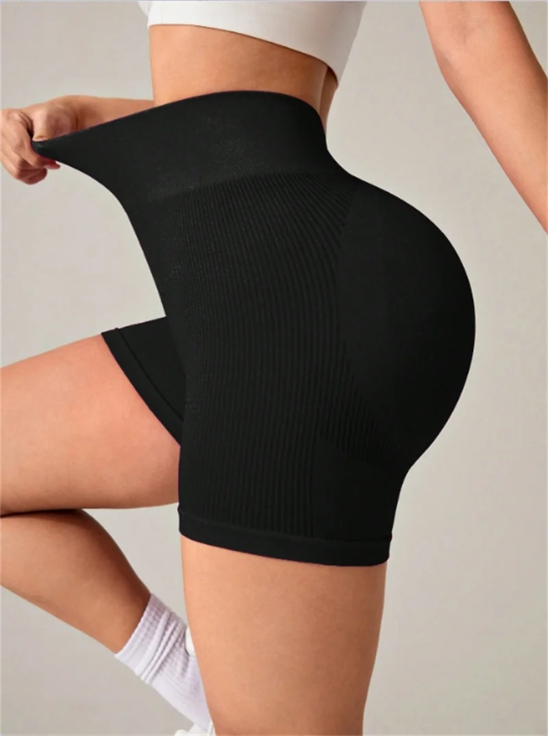 Leggins cortos de yoga para mujer ajustado y levantamiento de cadera