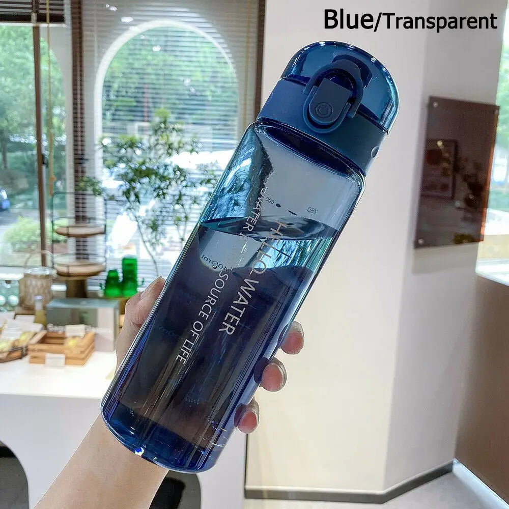 Botella para agua transparente de 780 ml, para training a prueba de fugas.