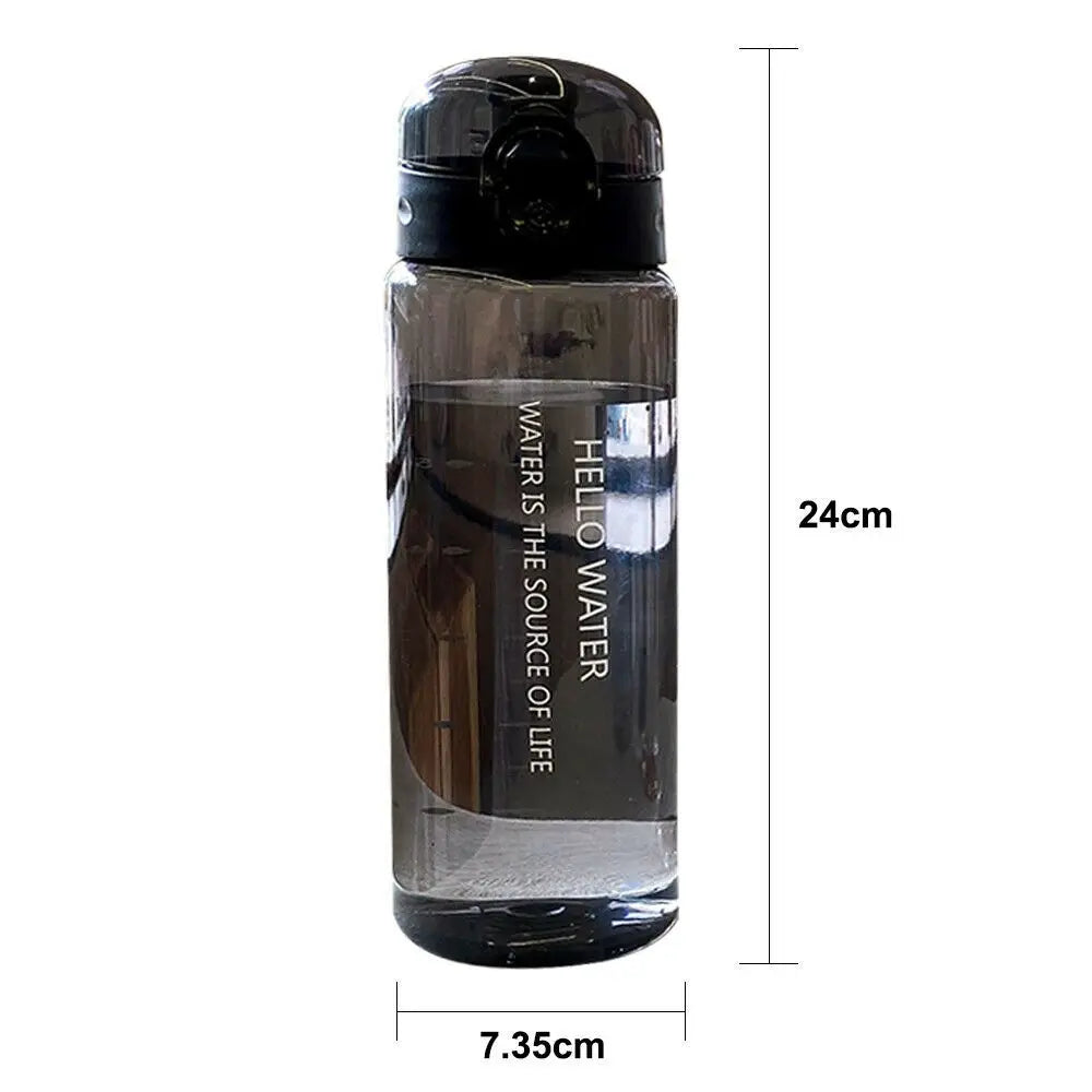 Botella para agua transparente de 780 ml, para training a prueba de fugas.