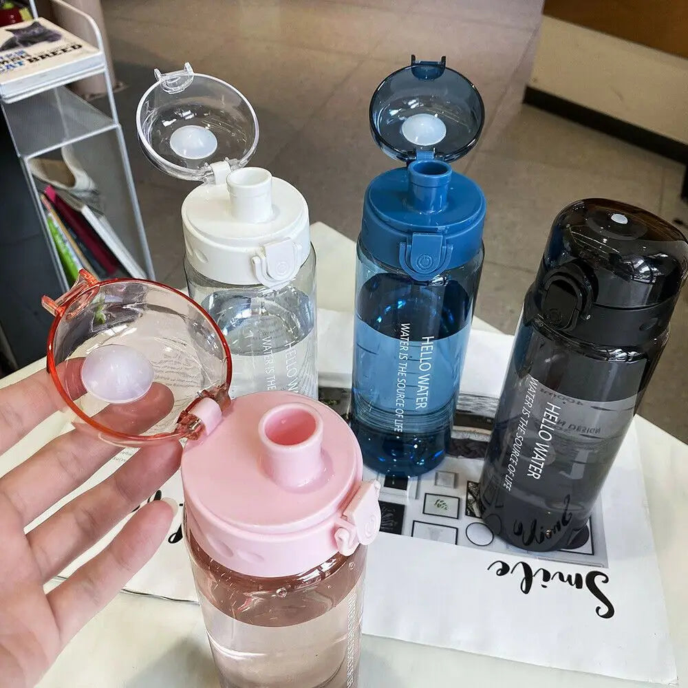 Botella para agua transparente de 780 ml, para training a prueba de fugas.