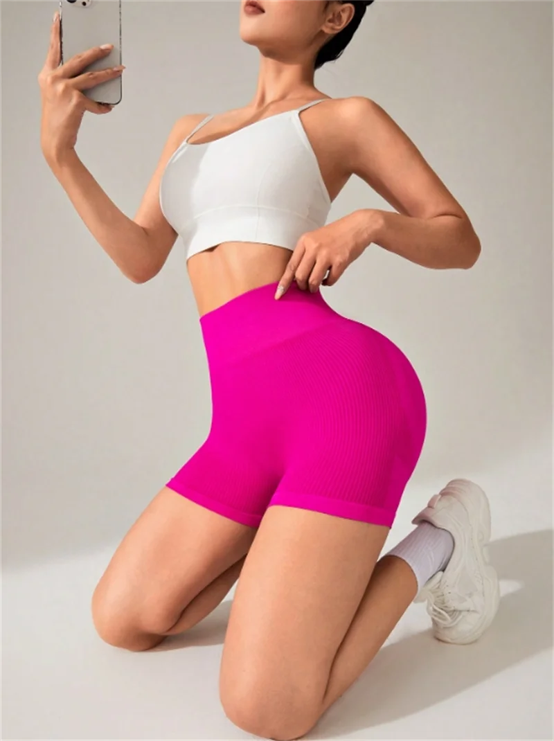 Leggins cortos de yoga para mujer ajustado y levantamiento de cadera