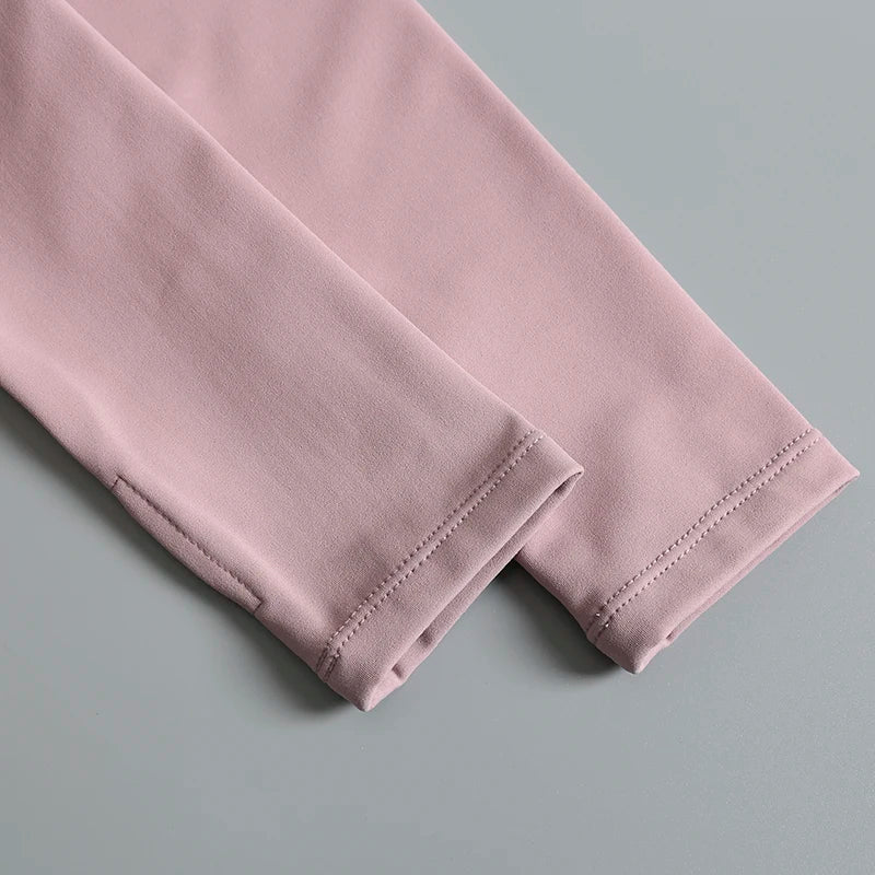 Chaqueta de cuello redondo de alta elasticidad