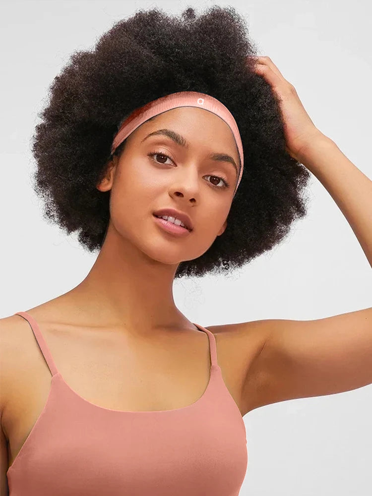 Bandas elásticas para el cabello para yoga, diademas deportivas para mujeres