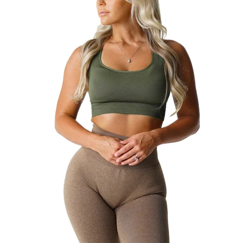 Top para Mujer Fitness elástico para cualquier actividad deportiva.