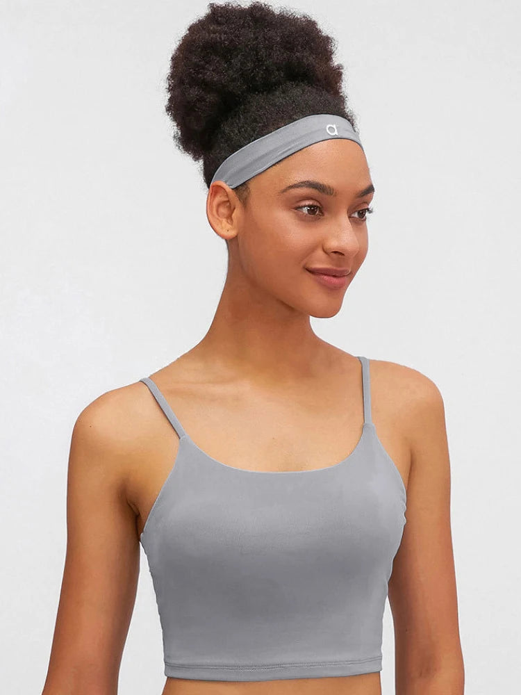 Bandas elásticas para el cabello para yoga, diademas deportivas para mujeres
