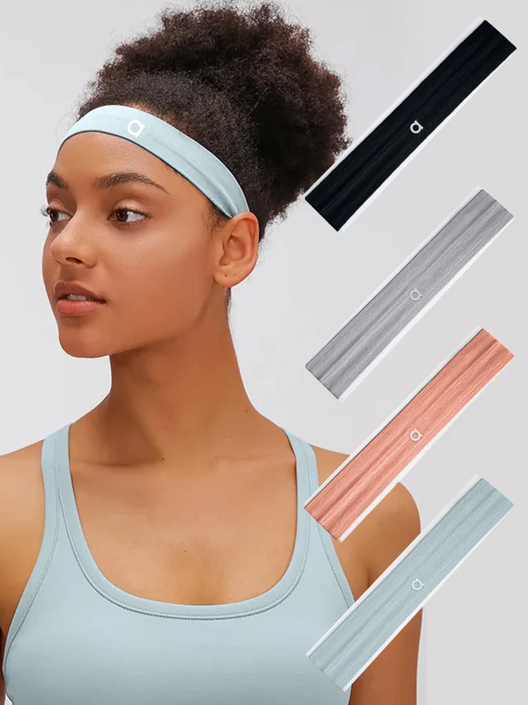 Bandas elásticas para el cabello para yoga, diademas deportivas para mujeres