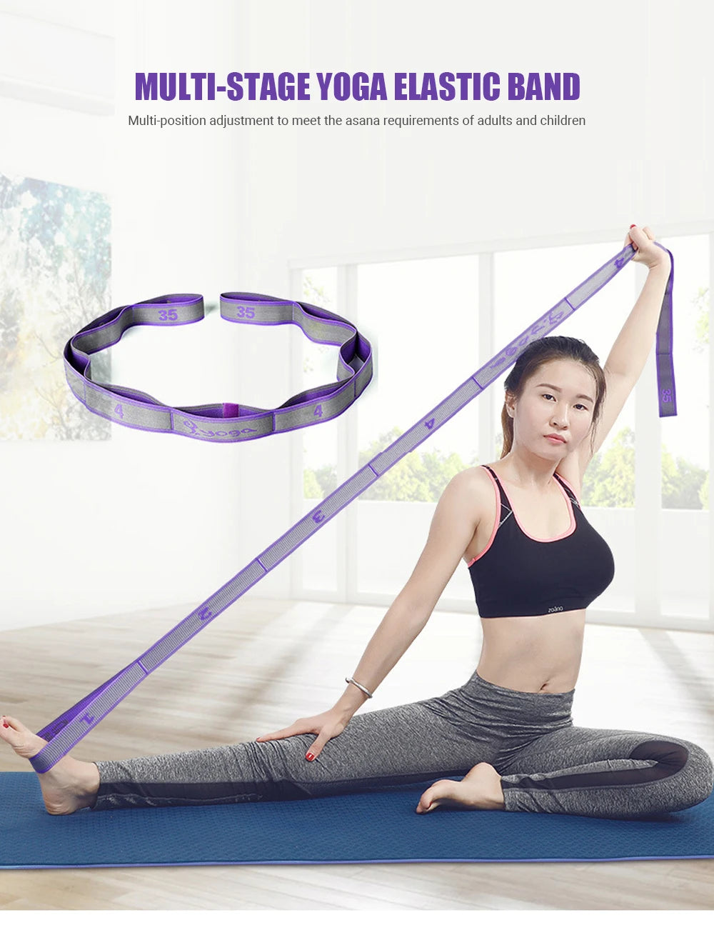 Bandas elásticas de resistencia para yoga