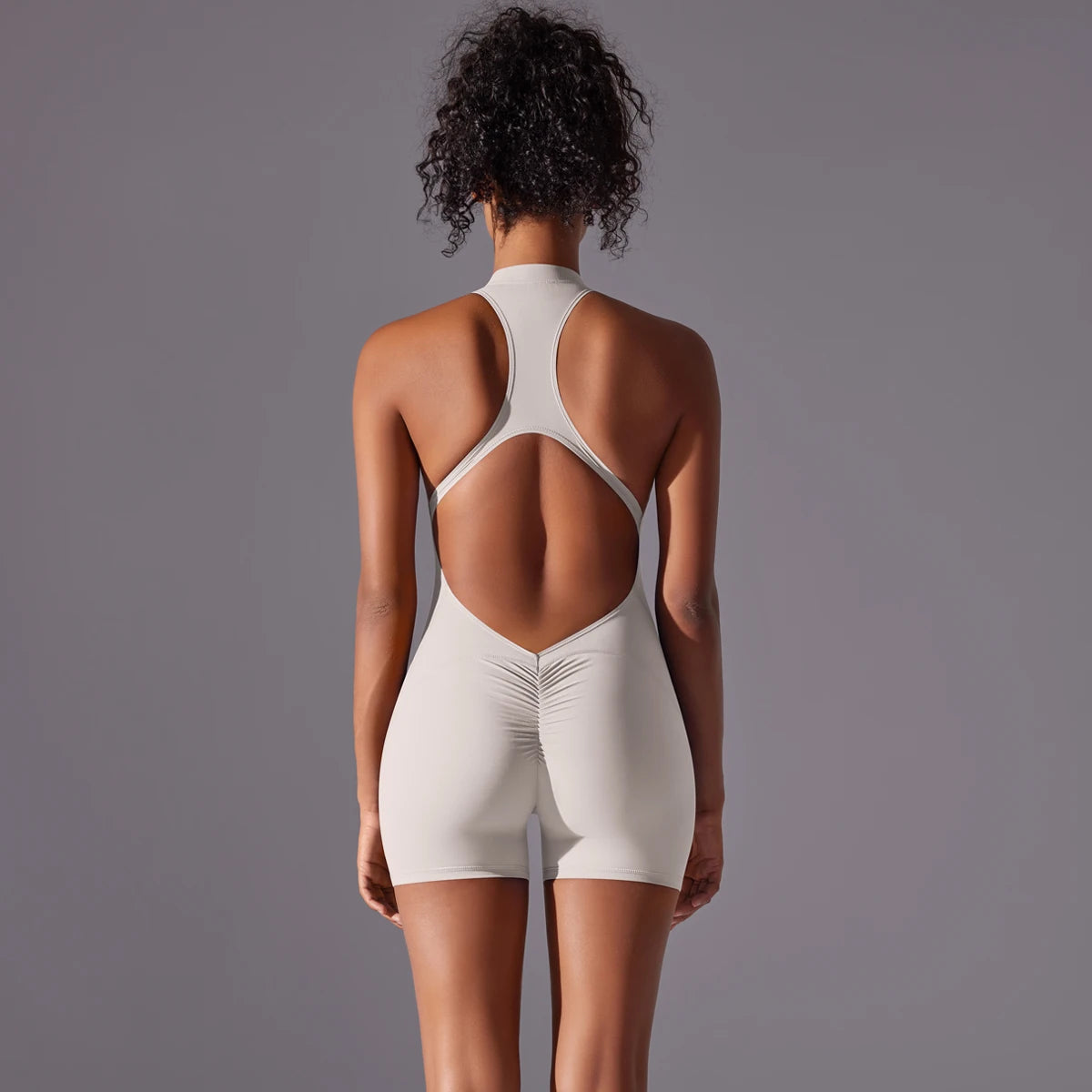 Bodysuits de yoga sin espalda para mujer