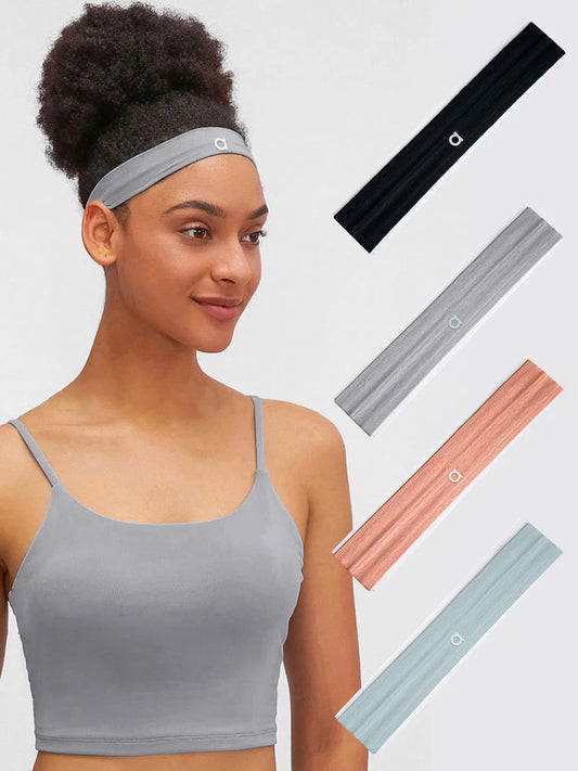 Bandas elásticas para el cabello para yoga, diademas deportivas para mujeres
