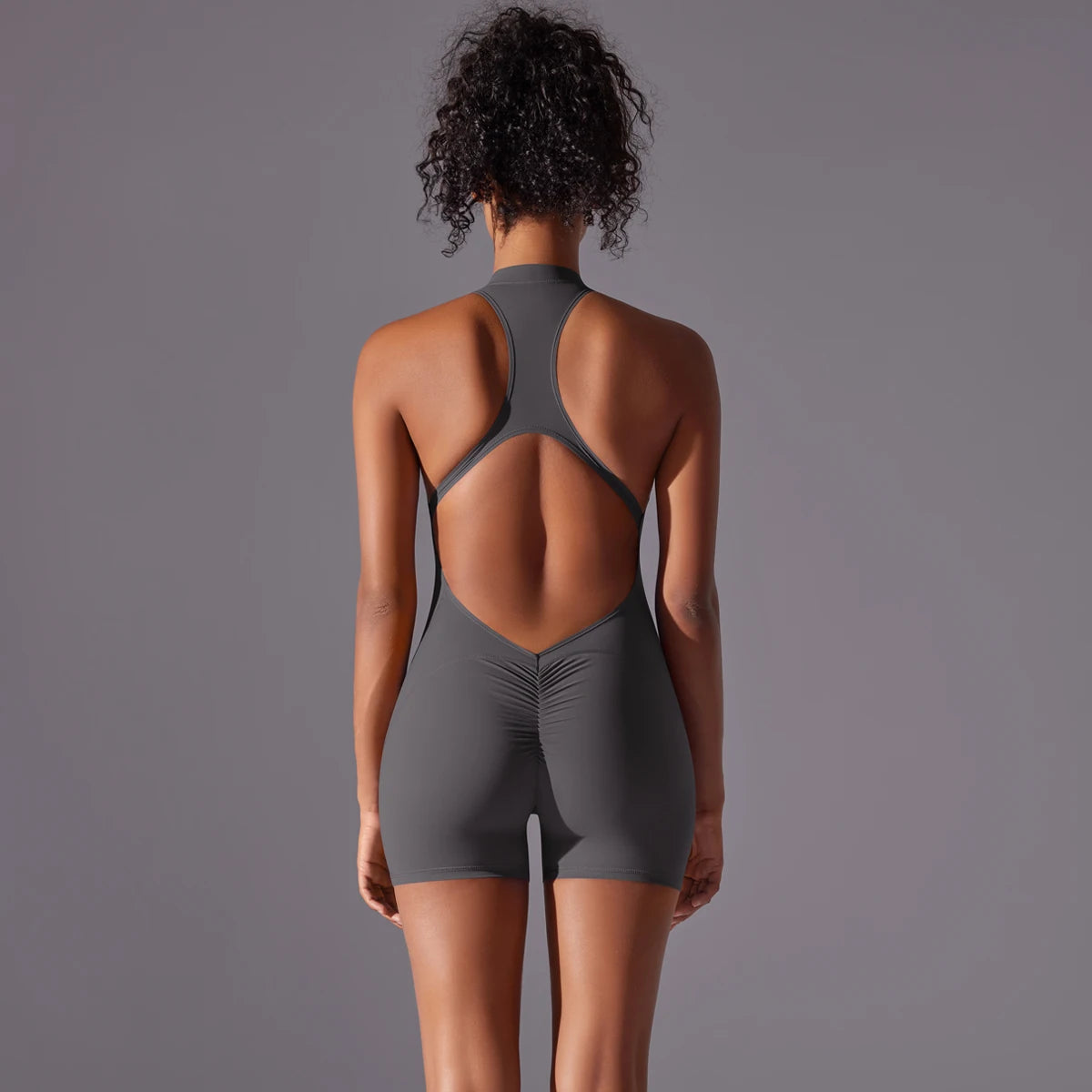 Bodysuits de yoga sin espalda para mujer