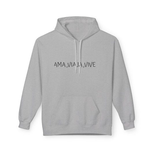 Ama, Viaja, Vive Hoodie — White Bicycle Lemon Wheel Sweatshirt