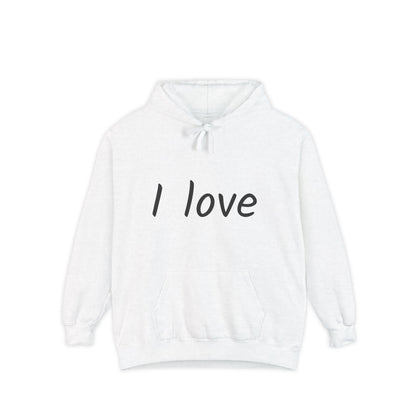 Hoodie - "I Love Yoga" Comfortable Garment-Dyed Pullover