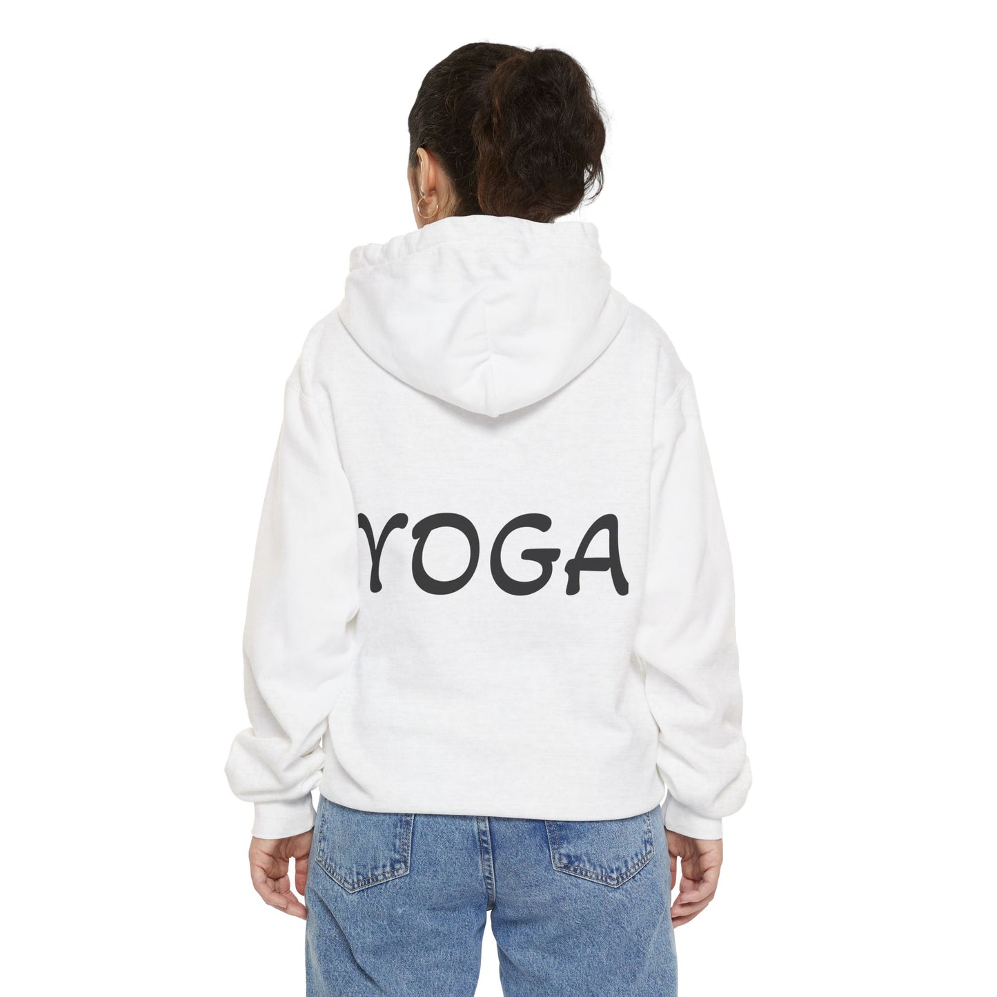 Hoodie - "I Love Yoga" Comfortable Garment-Dyed Pullover