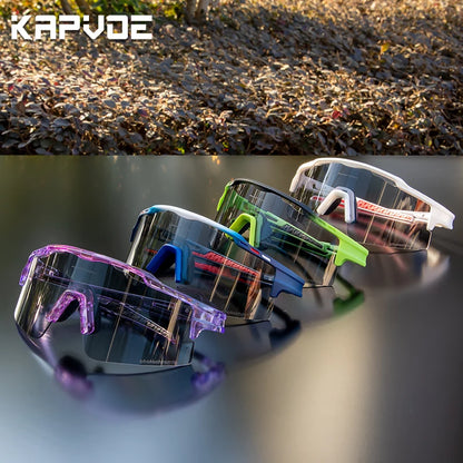 Lentes de sol fotocromáticos  UV 400 para actividades al aire libre.