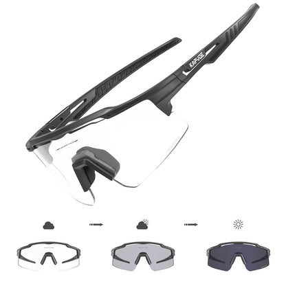 Lentes de sol fotocromáticos  UV 400 para actividades al aire libre.