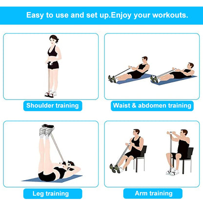 Bandas de resistencia de 4 tubos Fitness Gum