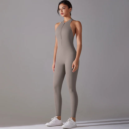 Bodysuits de yoga sin espalda para mujer