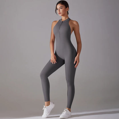Bodysuits de yoga sin espalda para mujer