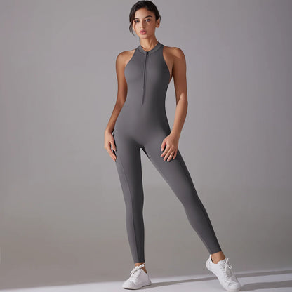 Bodysuits de yoga sin espalda para mujer
