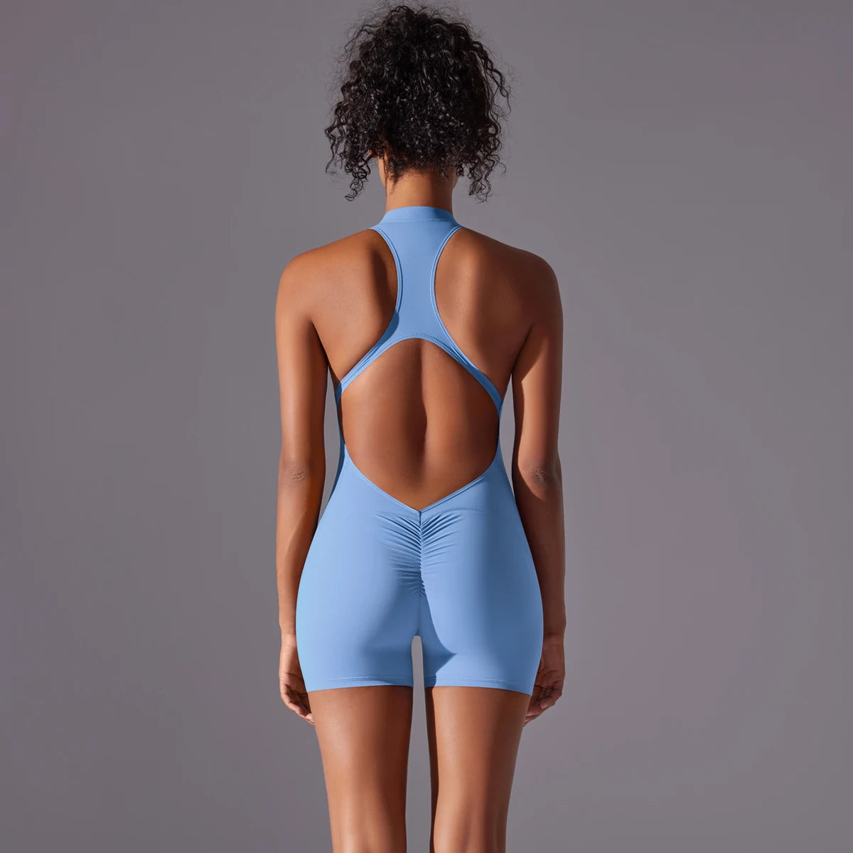 Bodysuits de yoga sin espalda para mujer