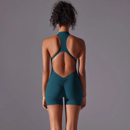 Bodysuits de yoga sin espalda para mujer