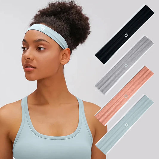 Bandas elásticas para el cabello para yoga, diademas deportivas para mujeres