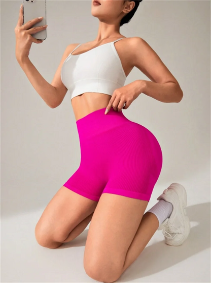 Leggins cortos  de yoga para mujer ajustado y levantamiento de cadera