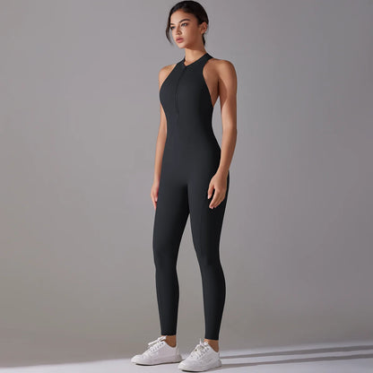 Bodysuits de yoga sin espalda para mujer