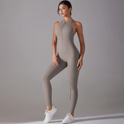Bodysuits de yoga sin espalda para mujer