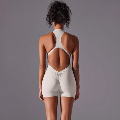Bodysuits de yoga sin espalda para mujer