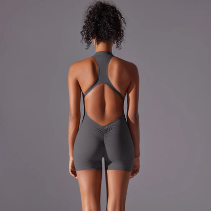 Bodysuits de yoga sin espalda para mujer