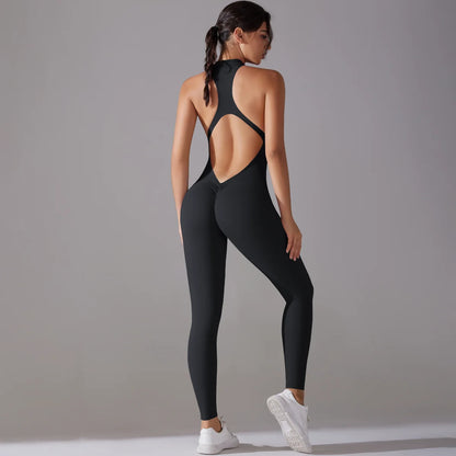 Bodysuits de yoga sin espalda para mujer