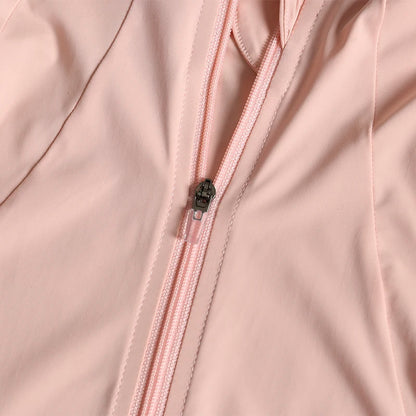 Chaqueta de cuello redondo de alta elasticidad